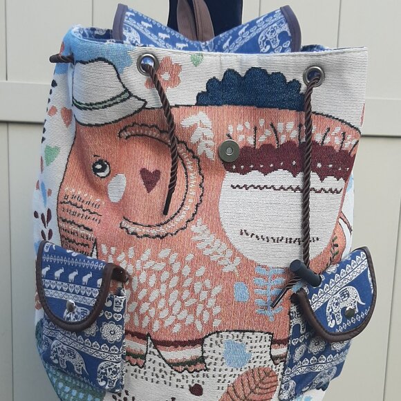 Cutest Elephant Backpack/Overnight Bag/Diaper Bag - Picture 1 of 5